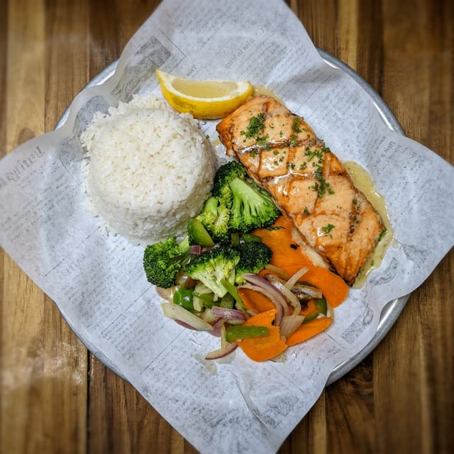 Extra Grilled Salmon.